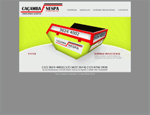 Tablet Screenshot of cacamba-nespa.com.br